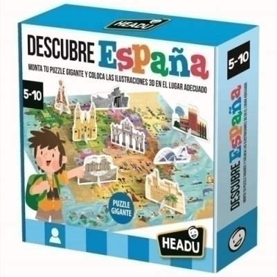 JUEGO EDUCATIVO HEADU DESCUBRE ESPAÑA - Pack de 4 unidades