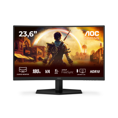 AOC Monitor Gaming 23.6 180Hz Full HD Curvo