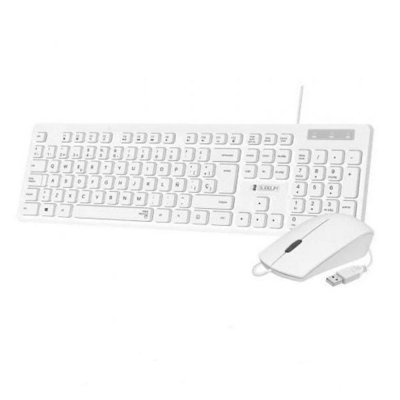 Teclado y Ratón Subblim Combo Business Slim Silencioso/ Blanco