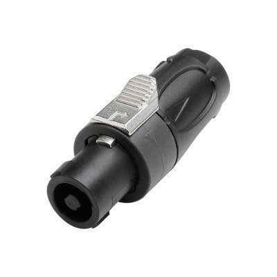Conector SPEAKON Macho 4Pin NEGRO