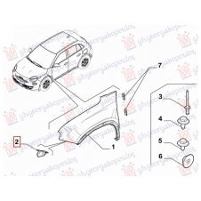 SOPORTE DE ACERO PARA ALETA DELANTERA (O)