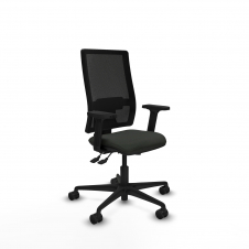 Piqueras y Crespo Bormate asincro malla negra bali negro brazos 2D base nailon ruedas 65mm nailon