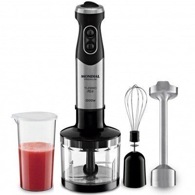 Batidora de mano - brazo profesional mondial m11 1000w turbo mix