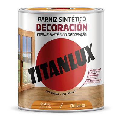 Barniz sintético decoración cerezo brillante 250ml titanlux m10100514