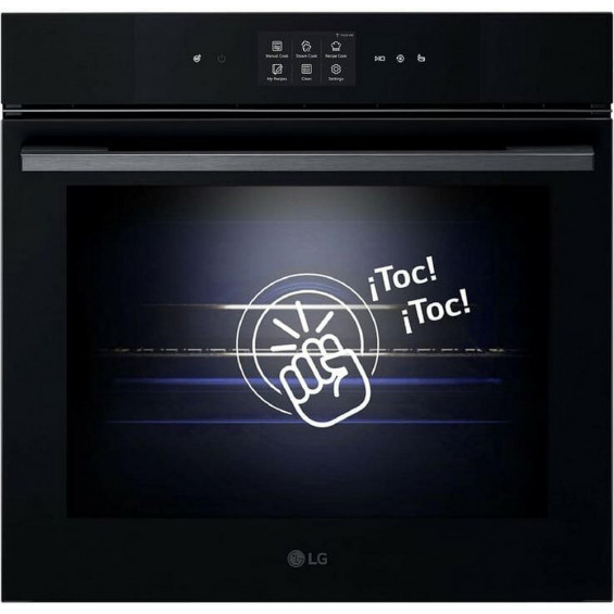 Horno con vapor LG WS9D7672WM, 76 litros, vapor 100%, InstaView, Blue EasyClean, Air Fry, ThinQ WiFi, ProBake, clase A++, negro mate