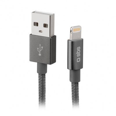 Cable usb 2.0 a lightning sbs 1m - macho - macho - plata