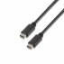 Aisens Cable Usb 2.0 3A Tipo Usb-C/M-Usb-C/M Negro 0,5M