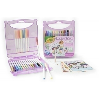 JUEGO CRAYOLA MALETIN ROTULADORES C/65