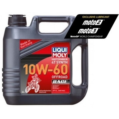 Garrafa de 4L aceite Liqui Moly 100% sintético 10W-60 Off road Race 3054