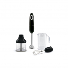 Smeg HBF03BLEU licuadora Batidora de inmersión 700 W Negro, Acero inoxidable