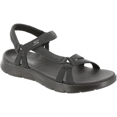 Sandalia SKECHERS GO WALK FLEX 141451 BBK Negro