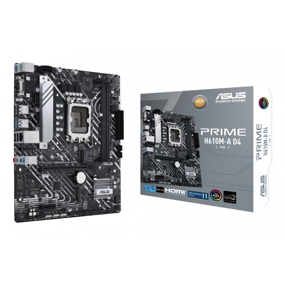 PRIME H610M-A D4-CSM Intel H610 LGA 1700 micro ATX