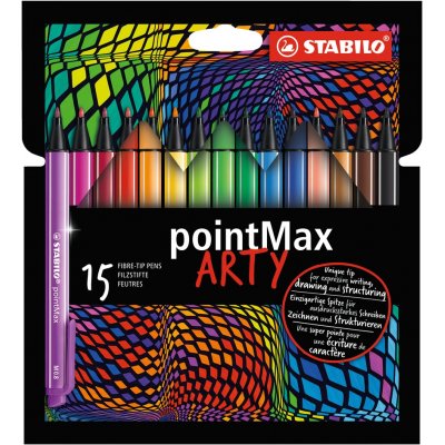 pointMax ARTY rotulador de punta fina Medio Multicolor 15 pieza(s)