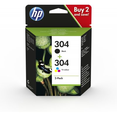 PACK 4 TINTAS CMYK HP 304