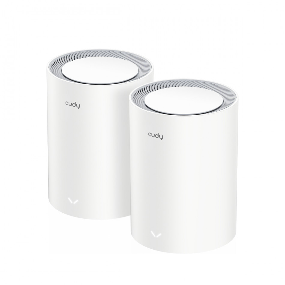 Cudy AX3000 Pack de 2 Sistemas WiFi 6 Mesh AX3000 2.5G Dual Band - Admite Ancho de Banda de 20/40/80/160MHz - 1x Puerto LAN 10/1