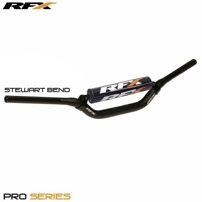 Manillar cónico RFX Pro F8 28,6 mm (refuerzo transversal) (negro) Stewart FXHB8000299BK