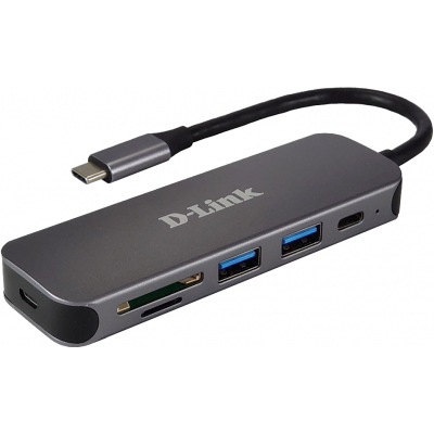 DUB-2325 base para portátil y replicador de puertos USB Tipo C Gris
