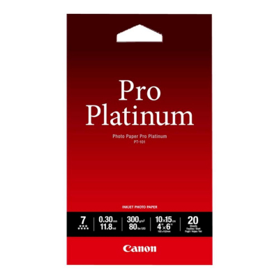 Papel fotografico canon pro platinum pt - 101 10x15cm 20 hojas