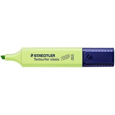 Staedtler Textsurfer Classic 364 Pastel Rotulador Marcador Fluorescente - Punta Biselada - Trazo entre 1mm-5mm - Tinta con Base de Agua - Color Verde Lima