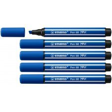 STABILO Pen 68 MAX rotulador Azul 5 pieza(s)