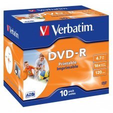 DVD-R VERBATIM 10 UNIDADES 4.7GB 16x 43521