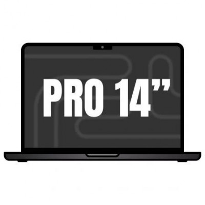 Apple Macbook Pro 14/ M5 10-Core CPU/ 24GB/ 1TB SSD/ 10-Core GPU/ Negro Espacial
