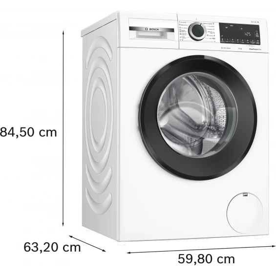 Lavadora Bosch WGG254Z5ES, 10 kg, 1400 rpm, clase A, blanco - imagen 8