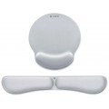 PACK SUBBLIM ERGO MEMORYFLEX -REPOSAMUÑECAS TECLADO Y RATON PLATA