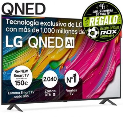 Televisor LG QNED AI QNED80 55QNED80A6A 55/ Ultra HD 4K/ Smart TV/ WiFi