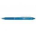 Pilot Boligrafo de gel borrable retractil Frixion Clicker - Punta de bola redonda 0.7mm - Trazo 0.4mm - Grip ergonomico - Color Azul Claro