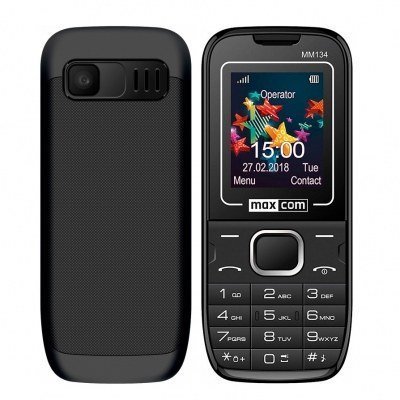 Telefono movil maxcom mm134 black - 1.77pulgadas - vga - 2g