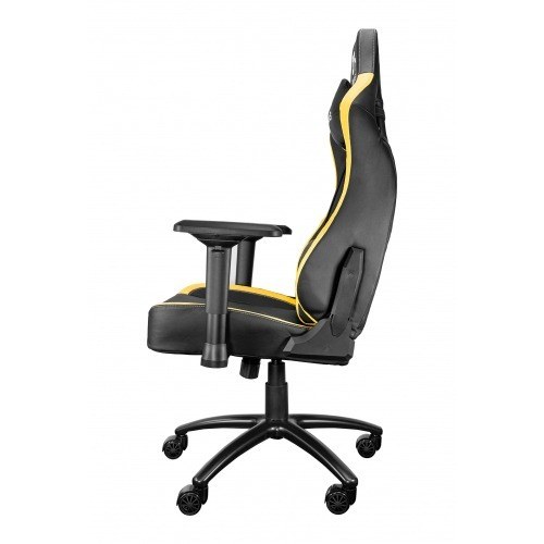 Talius silla Vulture gaming negra/amarilla butterfly, base nylon, ruedas nylon, 4D