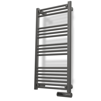 Cecotec ReadyWarm 9200 Toallero Electrico - 750W - Pantalla LED - Programador Semanal - 4 Modos - Temperatura Ajustable - IP24 - Seguridad Anti Sobrecalentamiento y Antihelada - 50x6x107cm - Color Gri