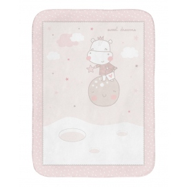 KIKKA BOO Manta de bebé super suave 110/140 cm Hippo Dreams