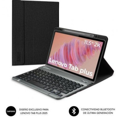 Funda con Teclado Subblim Keytab Pro BT Lenovo Tab 2025 11.5/ Negra