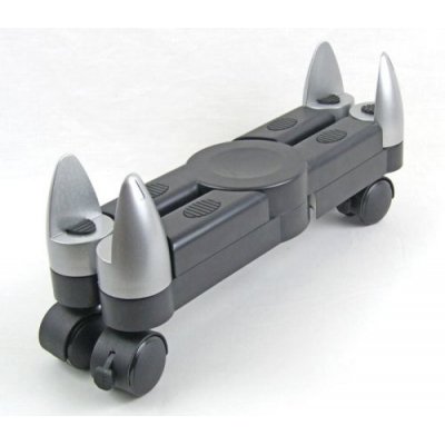 8039001 soporte de CPU PC Negro, Plata