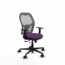 Piqueras y Crespo Jorquera traslack malla gris bali morado brazos 1D base nailon ruedas 65mm nailon