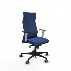 Piqueras y Crespo Albacete direcci?n sincro bali azul marino brazos 1D blancos base nailon ruedas 65 engomadas