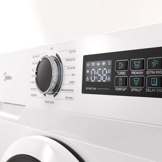 Lavadora Midea MF110W100BA10/W-ES, 10 kg, 1400 rpm, clase A-10%, blanco - imagen 3