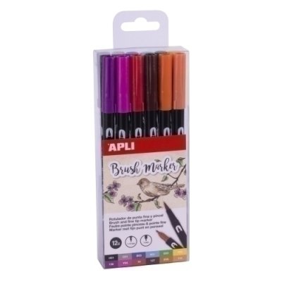 ROTUL.APLI DOBLE PUNTA CAJA DE 12 SURTID