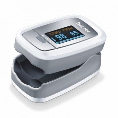 PULSIOXIMETRO BEURER PO-30 - DETERMINA SATURACIÓN ARTERIAL DE OXÍGENO Y PULSACIONES - DISPLAY BRILLANTE FÁCIL LECTURA - 2*AAA