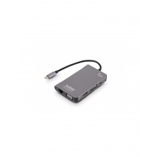 Urban Factory TCM16UF base para portátil y replicador de puertos Alámbrico USB 3.2 Gen 1 (3.1 Gen 1) Type-C Gris