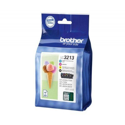 Brother LC3213 Pack de 4 Cartuchos de Tinta Originales - LC3213VAL