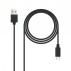 Cable Usb 2.0 3A, Tipo Usb-C/M-A/M, Negro, 3.0 M