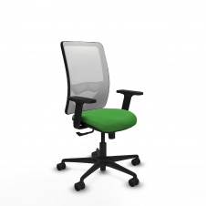 Piqueras y Crespo Zulema sincro malla blanca bali verde brazos 2D base nailon ruedas 65mm nailon