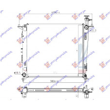 RADIATOR 2.2 CRDi DIESEL MANUAL (510x480x32) (NRF)