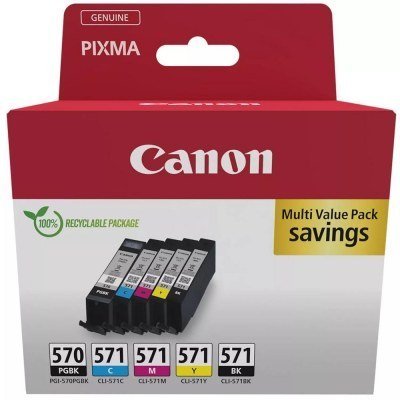 Multipack canon pgi - 570 + cli - 571 pgbk - bk - c - m - y