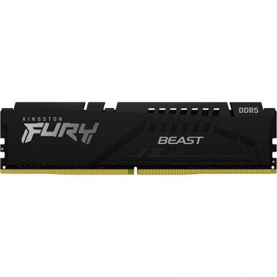 Memoria ram ddr5 8gb kingston - 5600 mhz - pc5 - 44800 - fury beast - cl36 - 1.25v - am5
