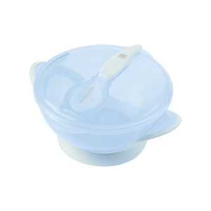 Cuenco con cuchara Feedy Azul