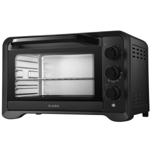 Horno compacto de sobremesa mini 1538FL, 45 litros, 2000W, Grill, 6 funciones, temporizador 60 minutos, convección, negro